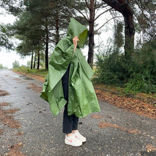 Zeleni Kišni Pončo 127 x 100 cm PVC