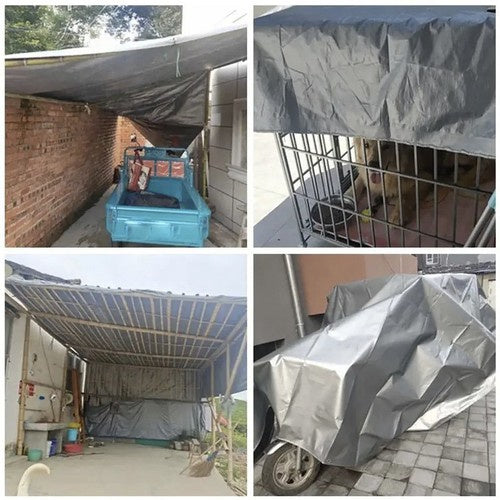 Cerada 3x4 m Srebrna, Vodootporna, Ojačani Rubovi