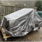 Cerada 3x4 m Srebrna, Vodootporna, Ojačani Rubovi