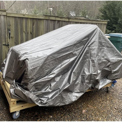 Cerada 3x4 m Srebrna, Vodootporna, Ojačani Rubovi