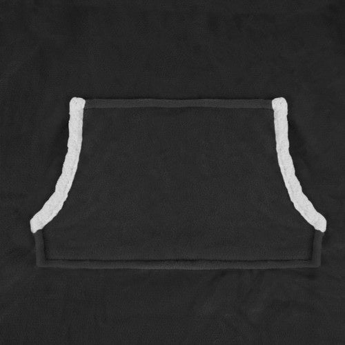 XXL Deka Hoodie Crna, 85 x 75 cm, Flanel, Oversize