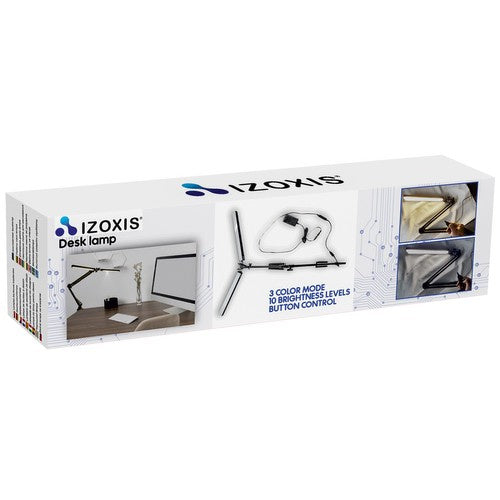 Podesiva Stolna Lampa za Crtanje s 2 Izvora Svjetlosti, Crna