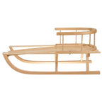 Drvene Saonice s Naslonom, 89 x 40 x 32.5 cm, Svijetlosmeđe