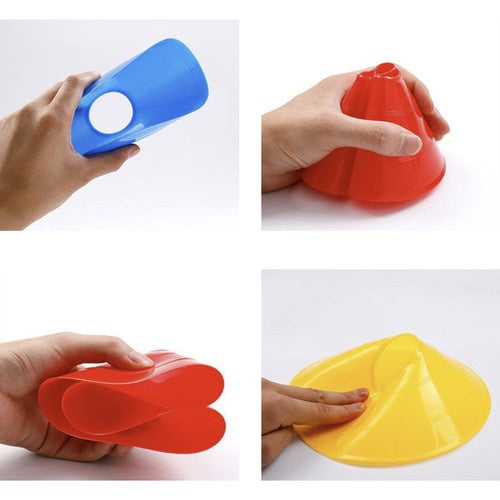 Set Trening Čunjeva 50 Komada u 5 Boja s Postoljem i Torbom