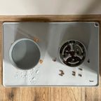 Silikonska Podloga za Posude 60 x 45 cm Siva