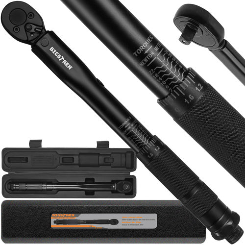 Moment Ključ 1/4 2-24 Nm s Kutijom i Certifikatom, Crni