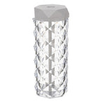 Ovlaživač Zraka i Noćna Lampa s LED Ružom, 400 ml, Bijela/Prozirna, 18 x 7 cm