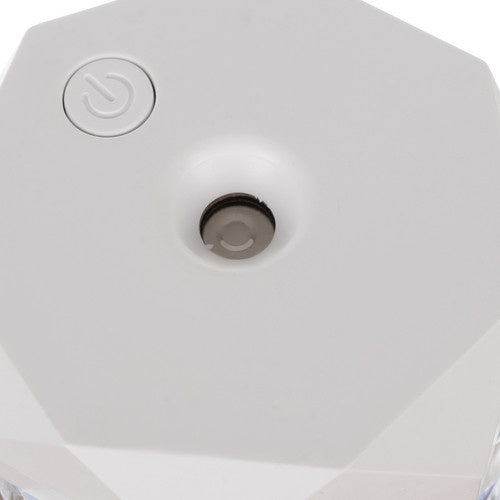 Ovlaživač Zraka i Noćna Lampa s LED Ružom, 400 ml, Bijela/Prozirna, 18 x 7 cm