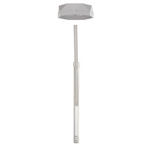 Ovlaživač Zraka i Noćna Lampa s LED Ružom, 400 ml, Bijela/Prozirna, 18 x 7 cm