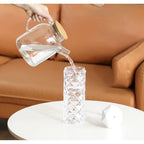 Ovlaživač Zraka i Noćna Lampa s LED Ružom, 400 ml, Bijela/Prozirna, 18 x 7 cm
