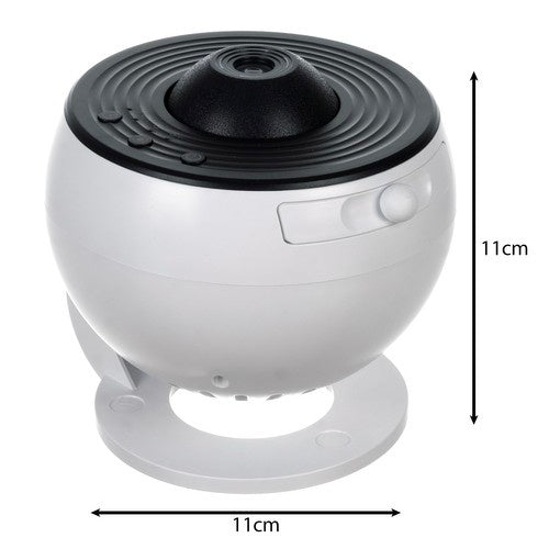 LED Projektor Zvijezda s Noćnim Svjetlom, 11 x 11 cm, Bijelo-Crni