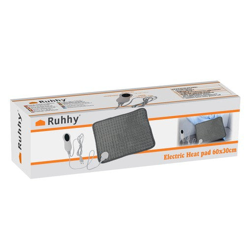 Grijana Podloga 60x30 cm Siva s Daljinskim Upravljanjem