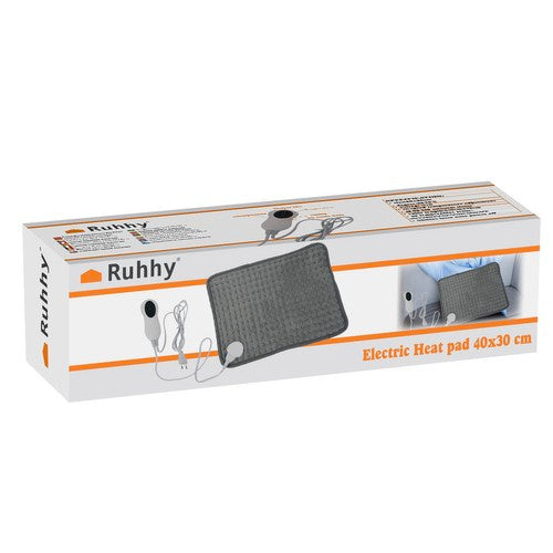 Električna Grijaća Podloga 40x30 cm Siva S Timerom i Daljinskim Upravljanjem