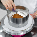Podesivi Obruč za Torte 16-30 cm, Visina 20 cm, Srebrni