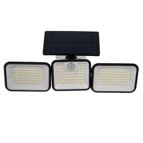 Solarna Vanjska Lampa 180 LED s Senzorom Pokreta i Sumraka, Crna, 33 x 11 x 12.5 cm