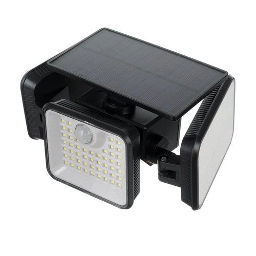 Solarna Vanjska Lampa 180 LED s Senzorom Pokreta i Sumraka, Crna, 33 x 11 x 12.5 cm