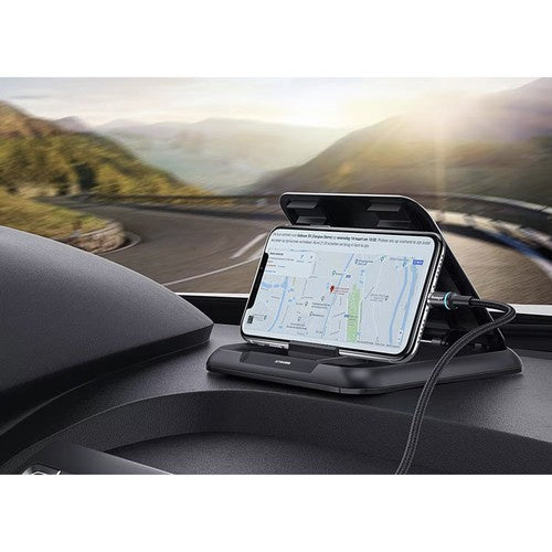 Samoljepljivi Držač za Telefon za Auto i Stol, 13.5 x 13.5 x 2 cm, Crni