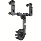 Rotirajući Držač za Telefon za Retrovizor u Autu, Crno-Srebrni, 26-32 x 15-20 cm