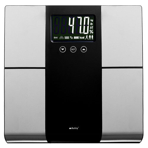 LCD Analitička Osobna Vaga Crno-Srebrna, do 225 kg
