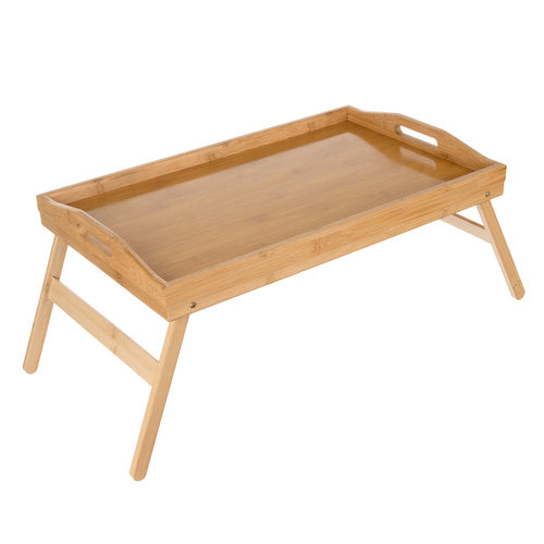 Sklopivi Bambusov Stolić za Doručak u Krevetu 73 x 31 x 21 cm