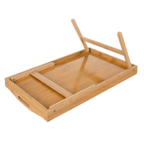 Sklopivi Bambusov Stolić za Doručak u Krevetu 73 x 31 x 21 cm