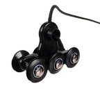 Hula Hoop s Masažerom i Utezima, 30-42 cm, Crni