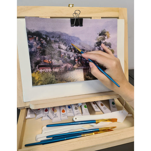 Slikarski Set u Koferu s 45 Dijelova, 34 x 26 x 6.5 cm