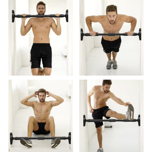 Podesiva Šipka za Zgibove od 70 do 100 cm, Crna, Nosivost 180 kg