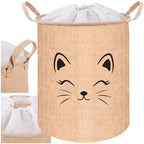 Košara za Igračke i Rublje 42L, Bež s Printom, 32 x 43 cm