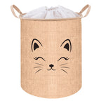 Košara za Igračke i Rublje 42L, Bež s Printom, 32 x 43 cm