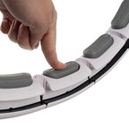 Hula Hoop s Brojačem, Podesivom Težinom i Masažnim Izbočinama, Bijeli, 75–109 cm