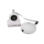 Hula Hoop s Brojačem, Podesivom Težinom i Masažnim Izbočinama, Bijeli, 75–109 cm