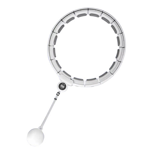 Hula Hoop s Brojačem, Podesivom Težinom i Masažnim Izbočinama, Bijeli, 75–109 cm