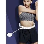 Hula Hoop s Brojačem, Podesivom Težinom i Masažnim Izbočinama, Bijeli, 75–109 cm