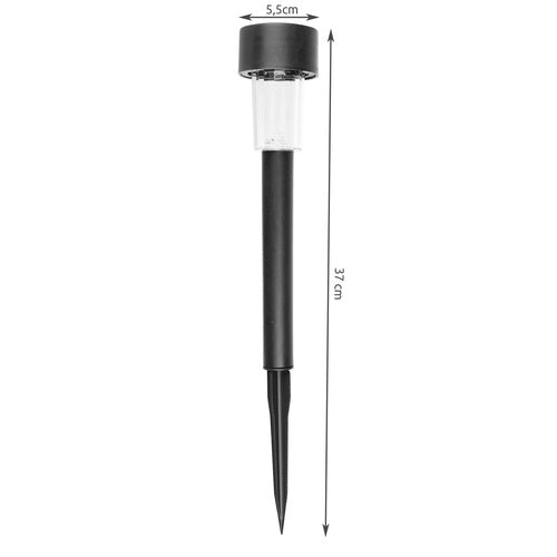 Set Solarnih Vrtnih Lampi 10 Komada, Toplo Bijelo Svjetlo, IP44, 37 x 5.5 cm