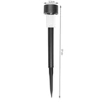 Set Solarnih Vrtnih Lampi 10 Komada, Toplo Bijelo Svjetlo, IP44, 37 x 5.5 cm