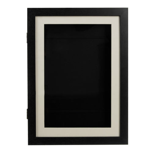 Okvir za Dječje Crteže A4, Kapacitet 150 Radova, Crni, 33 x 24 x 3 cm