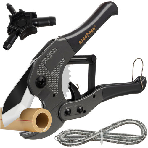 Set Za Obradu PEX Cijevi Do 42 mm – Škare, Kalibrator i Opruga