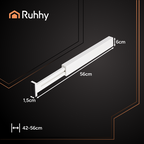 Bijeli Organizator za Ladice od Bambusa, Podesivi, 42-56 x 6 x 1.5 cm, 4 Komada