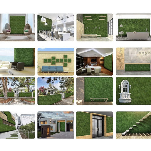 Umjetna Živica za Balkon 60x40 cm Zelena, Debljina 3 cm