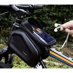 Vodootporna Torba za Bicikl s Držačem za Telefon do 7.2" Crna 20 x 19 x 17 cm