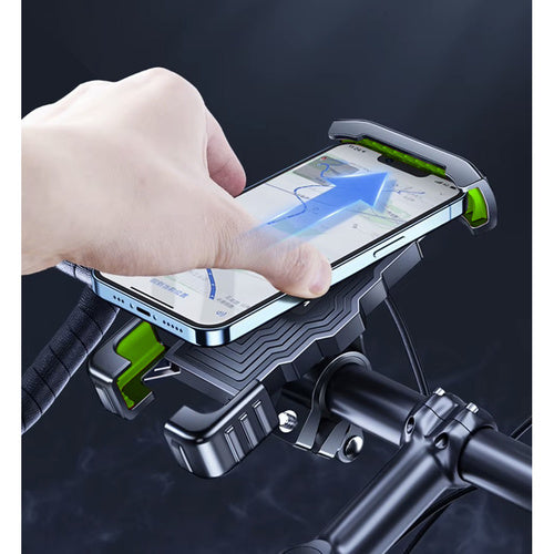 Univerzalni Držač za Mobitel i GPS za Bicikl, Skuter i Motocikl 14.5 x 7.5 cm Crni