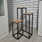 Metalni Stalak za Cvijeće s 3 Nivoa 67 cm