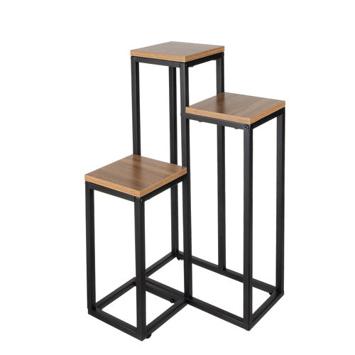 Metalni Stalak za Cvijeće s 3 Nivoa 67 cm
