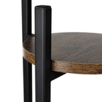 Metalni Stalak za Cvijeće s 3 Nivoa 81x27x27 cm Crno-smeđi