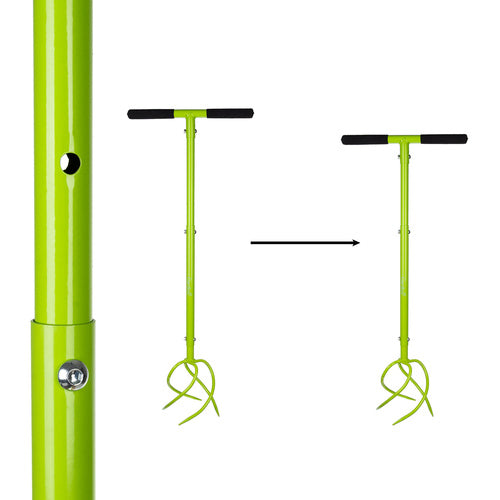 Ručno Kultivator Za Tlo S Podesivom Visinom 90–100 cm Zelene Boje