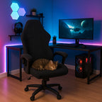Navlaka za Gaming Stolicu s Naslonima za Ruke, Crna, Univerzalna Veličina