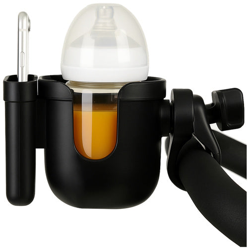 2u1 Držač Za Bočicu i Telefon Za Kolica, Crni, 18 x 9.2 x 9.4 cm