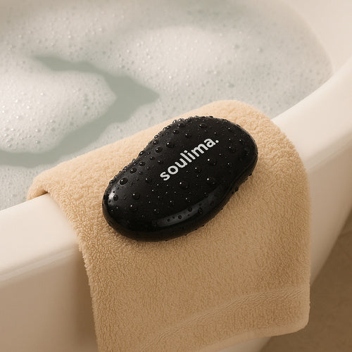 Nano Staklena Pumica za Stopala 10 x 6 cm Crna