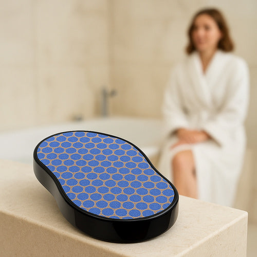 Nano Staklena Pumica za Stopala 10 x 6 cm Crna